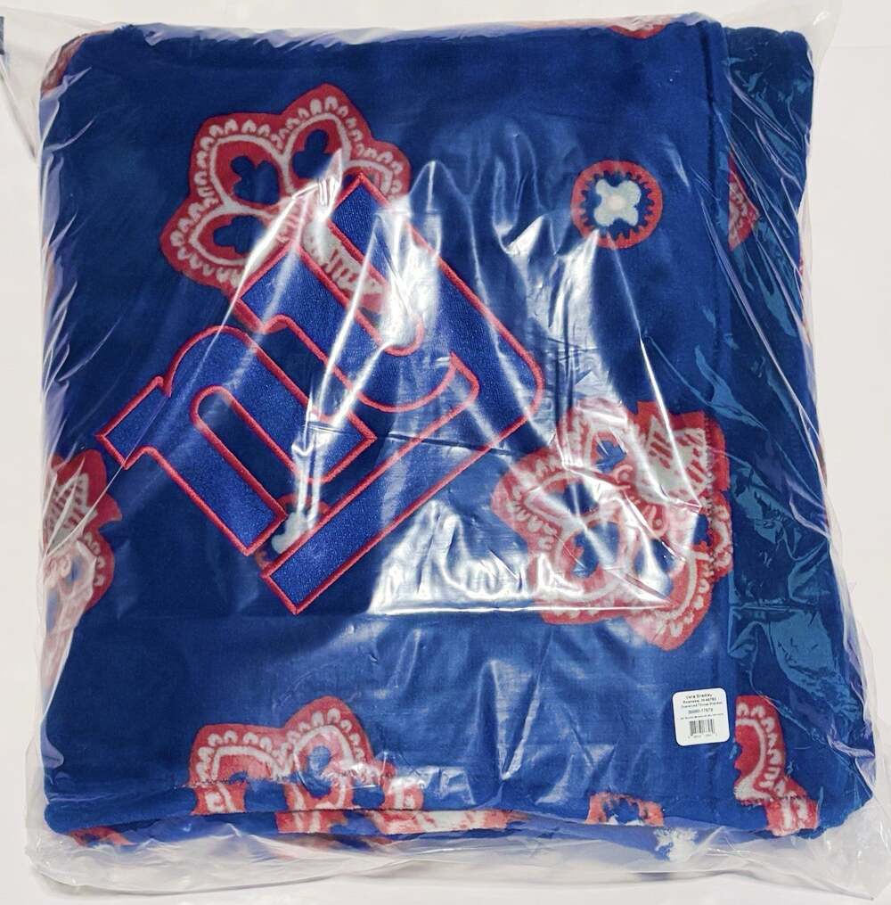 Vera Bradley NFL New York Giants Oversized Throw Blanket 94"x66" NY Logo NWT